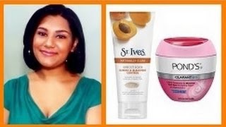 Get Rid of Acne for 2 A Month  St Ives Apricot Scrub amp Ponds Clarant B3 Dark Spot Corrector [upl. by Esau747]