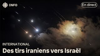 L’Iran frappe Israël avec des missiles balistiques [upl. by Beedon]