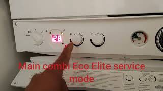 How to put Main combi Eco Elite boiler in service mode [upl. by Mayhew894]