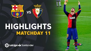 Highlights FC Barcelona vs CA Osasuna 40 [upl. by Attenweiler]