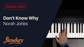 Norah Jones – Dont Know Why Piano Cover [upl. by Zehe]