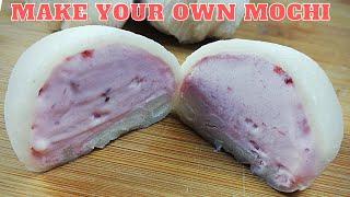 4 Ingredient Homemade Mochi Ice Cream  Way Easier Than You’d Think [upl. by Ennairrac]