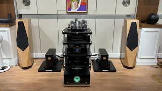 Avalon PM2 speakers  Kharma monos  Transrotor turntable playing Rolling Stones  Love is Strong [upl. by Mert]