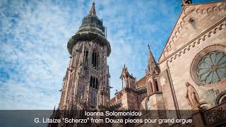 Ioanna Solomonidou  G Litaize “Scherzo” from Douze pieces pour grand orgue [upl. by Vassell]