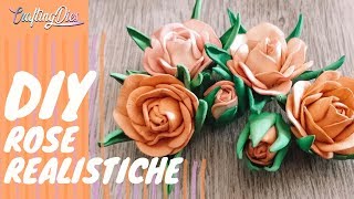 Tutorial Come Fare Rose In Gomma Eva o Crepla  CRAFTING DIES [upl. by Ial]