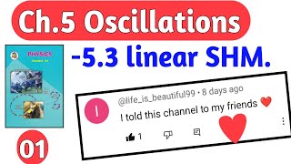 ch 5 Oscillations 01 class 12Maharashtra boardphysics what is SHM [upl. by Deerdre180]