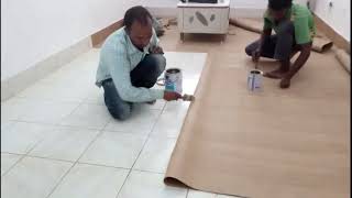 Vinyl flooring installation [upl. by Nipsirc]