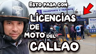 ÚLTIMA HORA Esto está pasando con las Licencias de Moto del Callao DEBES SABERLO CUANTO ANTES [upl. by Eloken]