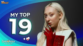 Eurovision 2024  My Top 19  NEW 🇵🇱 [upl. by Jasper]