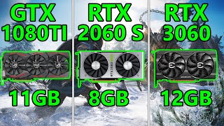 GTX 1080 TI vs RTX 2060 Super vs RTX 3060  9 Games tested on 1080P [upl. by Alilahk]