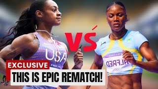 Sha’Carri Richardson FINALLY Battles Julien Alfred In Epic 100 Meters [upl. by Aneliram]