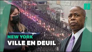 Lhommage grandiose de New York à un policier tué à 22 ans [upl. by Adnopoz]