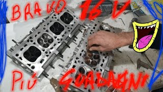 Lavoro testata  Fiat bravo 1600 16V  3° parte  lavoro condotti [upl. by Acemat]