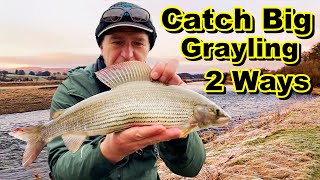 Euro Nymph Fly Fishing and Float Fishing For Big Grayling  Scottish River Adventure [upl. by Denyse]