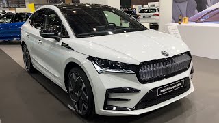 Skoda ENYAQ Coupe RS 2022  FULL REVIEW exterior interior trunk infotainment [upl. by Eberle]