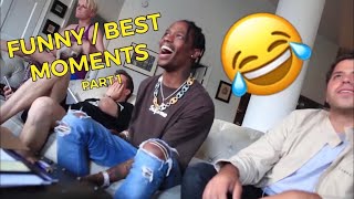 TRAVIS SCOTT FUNNY MOMENTS PART 1 [upl. by Iago813]