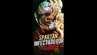 ¿Que pasa cuando un Spartan es Infectado por Flood short halo curiosidades [upl. by Enirak]