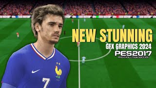 PES 2017 NEW GFX STUNNING GRAPHIC 2024 [upl. by Yraccaz632]