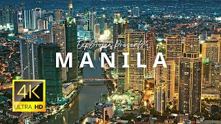 Manila Philippines 🇵🇭 in 4K ULTRA HD 60FPS by Drone [upl. by Andy]