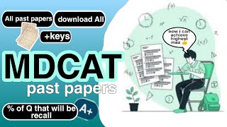 MDCAT PAST PAPERS  Download All with keys  Dr Marriam Dildar [upl. by Dianna175]