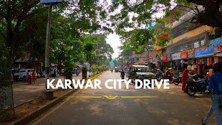 Karwar city drive  Karwar market road  karwar city Travel and cookies [upl. by Farica]