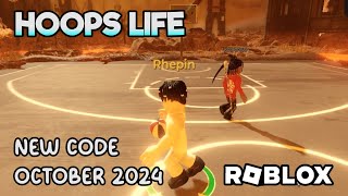 Roblox Hoops Life New Code October 2024 [upl. by Oidivo]