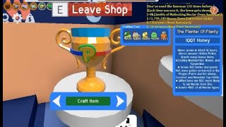 Crafting Planter of Plenty amp harvest time  116th Diamond egg in Bee Swarm Simulator Beesmas Update [upl. by Dwyer926]