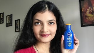 Nivea Sunscreen Spf 50 🌞 Best Sunscreen for Face amp Body 👒👓 Itsarpitatime [upl. by Zitah384]