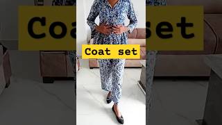 coat set stitching at home 🥰Trending coat set for girls stylish ✨️ ytshorts fashion viralshorts [upl. by Tildy]