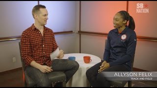 Allyson Felix on what makes her a track and field world champion  Rio Olympics 2016 [upl. by Nivlag789]