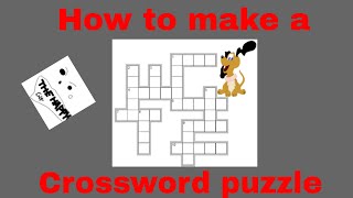 How To Make Your Own Crossword Puzzle  Microsoft Word  Ep 2 [upl. by Ulrick]