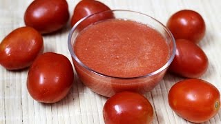 How to make tomato puree  Quick and easy tomato puree recipe [upl. by Ayak]