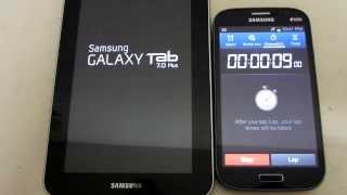 Samsung Galaxy Tab 70 Plus Boot Up Test [upl. by Ulda736]