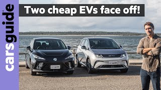 MG4 vs BYD Dolphin 2024 comparison review Two of the cheapest new electric cars but which is best [upl. by Mogerly]