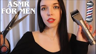 ASMR Barbershop 💈 Real Clippers amp Hair Cutting Roleplay [upl. by Cordy]