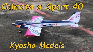 Calamato alpha Sport 40  Radio Control Aeroplane by Kyosho Japan Models Vietnam  Views amp Flight [upl. by Annaeirb]