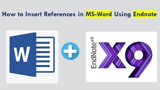 How to Insert References in Word Using Endnote [upl. by Obel]