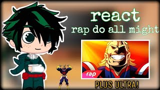 BNHA REAGE AO Rap Do All Might Boku no Hero Academia  O SÍMBOLO DA PAZ  NERD HITS [upl. by Nnylirret]