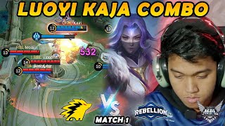 AKHIRNYA LUOYI KELUAR DI MPL LAGI GILA INI COMBO TERLALU NGERII  RBL VS ONIC MATCH 1 [upl. by Nosemaj]