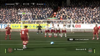 Fifa 08 Liverpool vs Arsenal PS2 PCSX2 Gameplay  Retro FIFA HD 1080p [upl. by Elden]