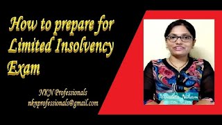 How to prepare for Limited Insolvency Examination [upl. by Sonnnie]