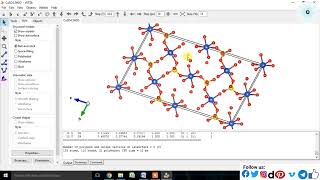 How to draw Crystal Structure of Chalcanthite BlueCuSO45H2O amp Miller Plane using VESTA software [upl. by Ia]