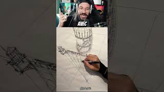 📏✏️Technique de Dessin Incroyable  Dessin en Perspective [upl. by Noiramed999]