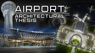 AIRPORT ARCHITECTURAL THESIS  3D Walkthrough Animation using SketchUp  Lumion [upl. by Nylrem]