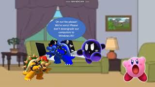 Dark Bowser and Shadow Kirby downgrades their computers to Windows XPGroundedGets Windows 95 [upl. by Rein]