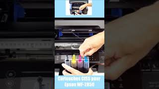 Cartouches CISS pour Epson WF2850 Shorts [upl. by Ahtaela]