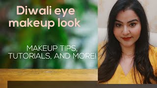 diwali eye makeup look tutorial for any dress ‎simerworld7433 makeup tutorialworld festival [upl. by Vinn511]