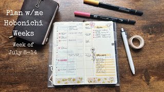 Plan with me  Week of July 814 2024  Hobonichi Weeks [upl. by Sokairyk290]