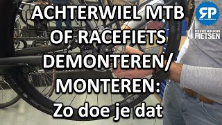 ACHTERWIEL MTB OF RACEFIETS DEMONTERENMONTEREN Zo doe je dat [upl. by Ilesara]