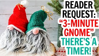 The Easiest Sock Gnomes  3 Minute DIY Christmas Gnome Video Tutorial  Fast Sock Gnome  DIY Gnomes [upl. by Ssac600]